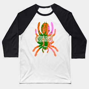 Tarantula Silhouette V73 (Tie Dye) Baseball T-Shirt